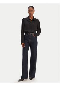 TOMMY HILFIGER - Tommy Hilfiger Koszula WW0WW48180 Czarny Regular Fit. Kolor: czarny. Materiał: wiskoza #4