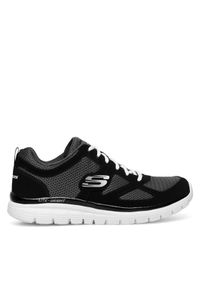 skechers - Skechers Sneakersy BURNS AGOURA 52635 BKW Czarny. Kolor: czarny. Materiał: materiał, mesh