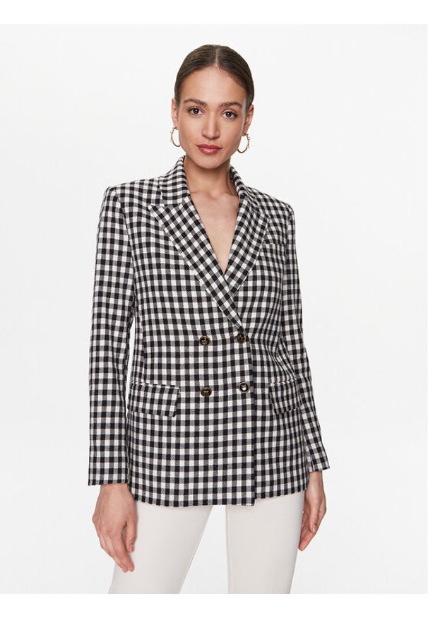 Pinko Marynarka Maderna 100642 A0N0 Czarny Regular Fit. Kolor: czarny. Materiał: bawełna