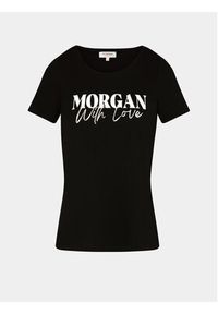 Morgan T-Shirt 241-DUNE Czarny Regular Fit. Kolor: czarny. Materiał: bawełna #5