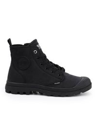 Buty do chodzenia męskie Palladium Pampa HI Zip Nbk. Wysokość cholewki: za kostkę. Zapięcie: sznurówki. Kolor: czarny. Materiał: materiał. Szerokość cholewki: normalna. Sport: turystyka piesza