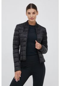 Refrigiwear - RefrigiWear kurtka puchowa damska kolor czarny przejściowa. Kolor: czarny. Materiał: puch. Wzór: gładki
