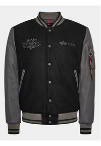 Alpha Industries Kurtka bomber Varsity Air Force 138107 Czarny Regular Fit. Kolor: czarny. Materiał: syntetyk #1