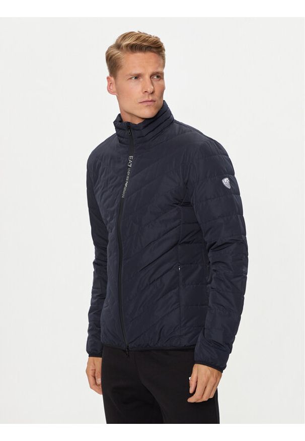EA7 Emporio Armani Kurtka puchowa 8NPB13 PNE1Z 1562 Granatowy Regular Fit. Kolor: niebieski. Materiał: syntetyk