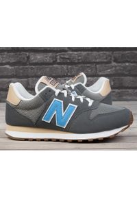 Buty sportowe sneakersy męskie New Balance 500. Kolor: szary, niebieski, wielokolorowy, biały. Sport: turystyka piesza