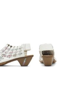 Rieker Półbuty 46778-80 Biały. Kolor: biały. Materiał: skóra #8