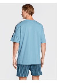 Fila T-Shirt Brittnau FAM0194 Błękitny Relaxed Fit. Kolor: niebieski. Materiał: bawełna