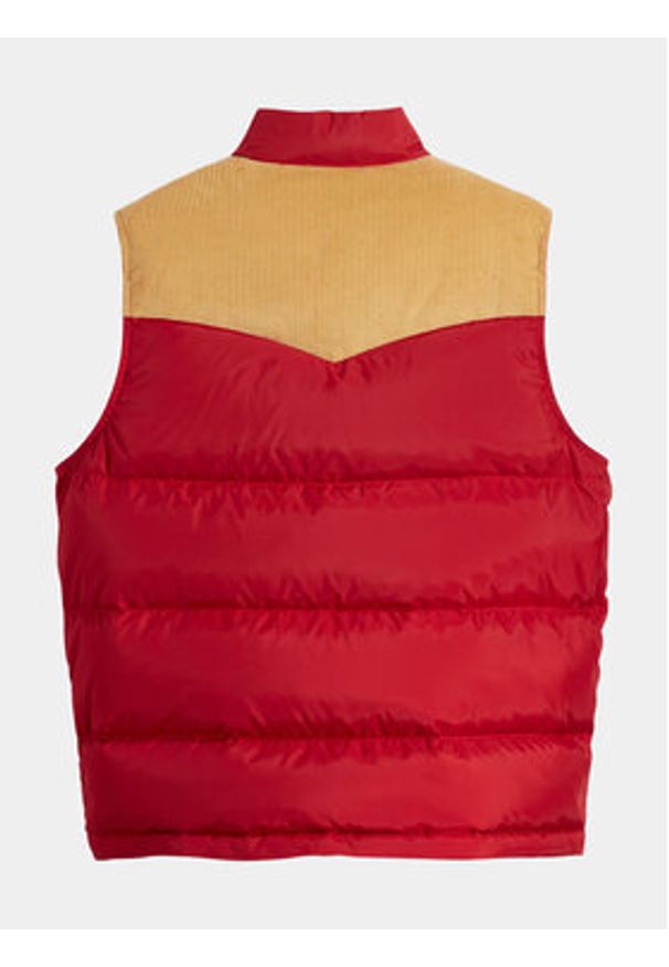 Levi's® Bezrękawnik Western Super Puffer A5634-0003 Czerwony Regular Fit. Kolor: czerwony. Materiał: syntetyk. Długość rękawa: bez rękawów