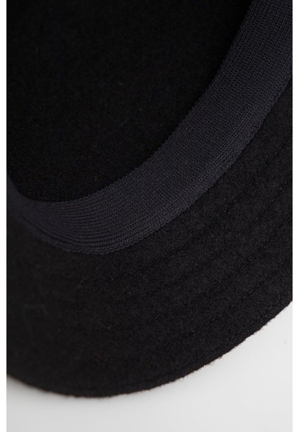 Kangol - Kapelusz wełniany. Kolor: czarny. Materiał: wełna