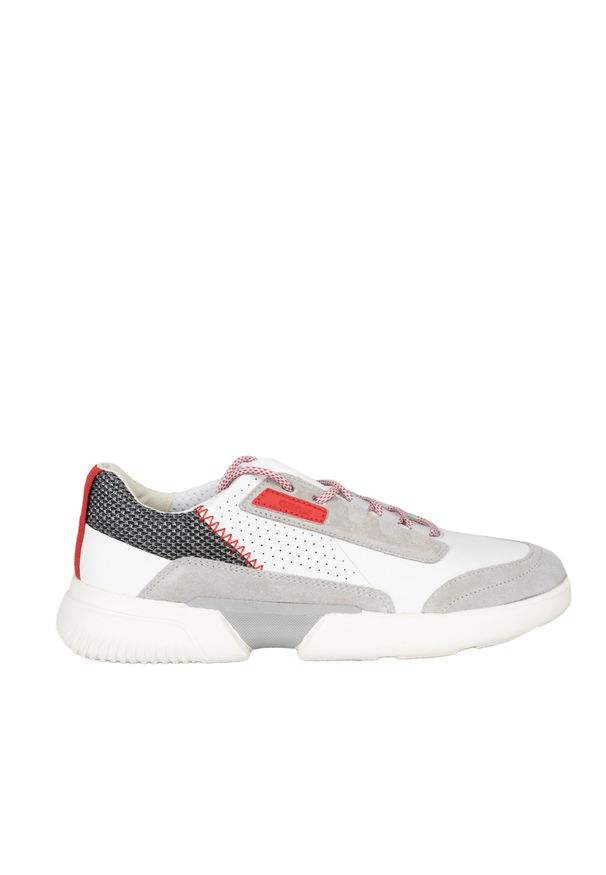 Geox Sneakersy "Smoother" | U04AFA 0GV22 | Mężczyzna | Biały. Nosek buta: okrągły. Kolor: biały