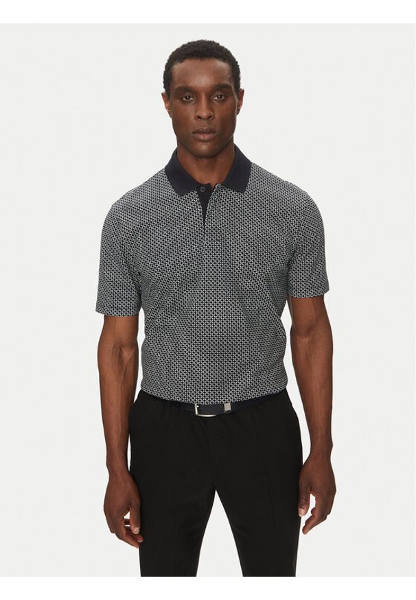 Armani Exchange Polo XM000736 AF10819 FB007 Granatowy Regular Fit. Typ kołnierza: polo. Kolor: niebieski. Materiał: bawełna