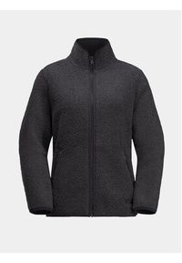 Jack Wolfskin Polar High Curl Jacket 1708732 Czarny Regular Fit. Kolor: czarny. Materiał: syntetyk
