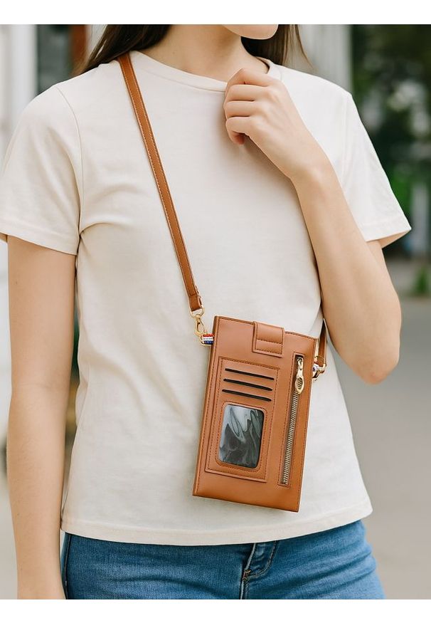 Sinsay - Saszetka - brązowy. Kolor: brązowy