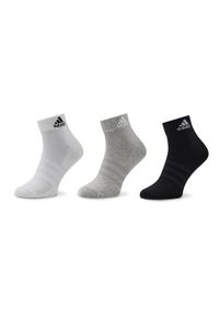 Adidas - adidas Zestaw 3 par niskich skarpet unisex Cushioned Sportswear IC1281 Kolorowy. Kolor: szary. Materiał: bawełna. Wzór: kolorowy