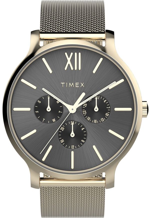Zegarek Timex Zegarek damski Timex TW2W20000 złoty. Kolor: złoty