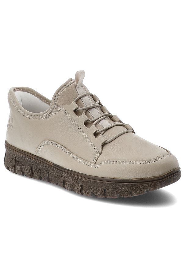 Beżowe Półbuty Rieker Wsuwane Buty Damskie. Okazja: na spacer, na co dzień. Zapięcie: bez zapięcia. Kolor: beżowy. Materiał: materiał. Szerokość cholewki: normalna. Styl: casual, elegancki, sportowy