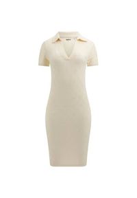 Guess Sukienka codzienna V5YK05 Z3OA0 Écru Regular Fit. Okazja: na co dzień. Materiał: syntetyk. Typ sukienki: proste. Styl: casual #4