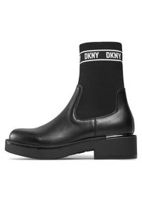 DKNY Botki Tully K3317661 Czarny. Kolor: czarny. Materiał: skóra