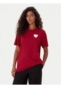 Hugo - HUGO T-Shirt Vintag 50551445 Czerwony Regular Fit. Kolor: czerwony. Materiał: bawełna #1