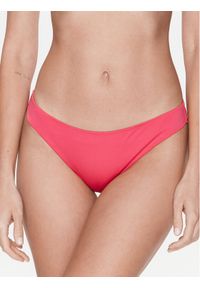 Calvin Klein Swimwear Dół od bikini KW0KW01987 Różowy. Kolor: różowy. Materiał: syntetyk