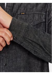 Lee Koszula jeansowa 112330644 Szary Regular Fit. Kolor: szary. Materiał: bawełna #5