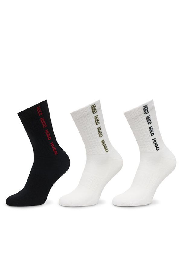 Hugo - HUGO Skarpety długie 50560084 Kolorowy. Materiał: bawełna. Wzór: kolorowy