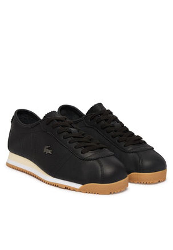 Lacoste Sneakersy Club-Low 51SFA0024 Czarny. Kolor: czarny. Materiał: skóra