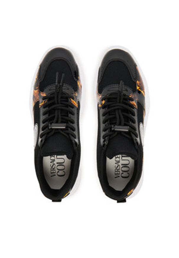 Versace Jeans Couture Sneakersy 79VA3SC7 ZSC80 G89 Czarny. Kolor: czarny. Materiał: materiał