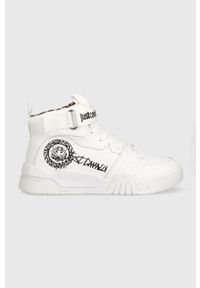 Just Cavalli sneakersy kolor biały 75RA3SA3 ZP377 003. Nosek buta: okrągły. Zapięcie: rzepy. Kolor: biały. Materiał: guma. Szerokość cholewki: normalna #1