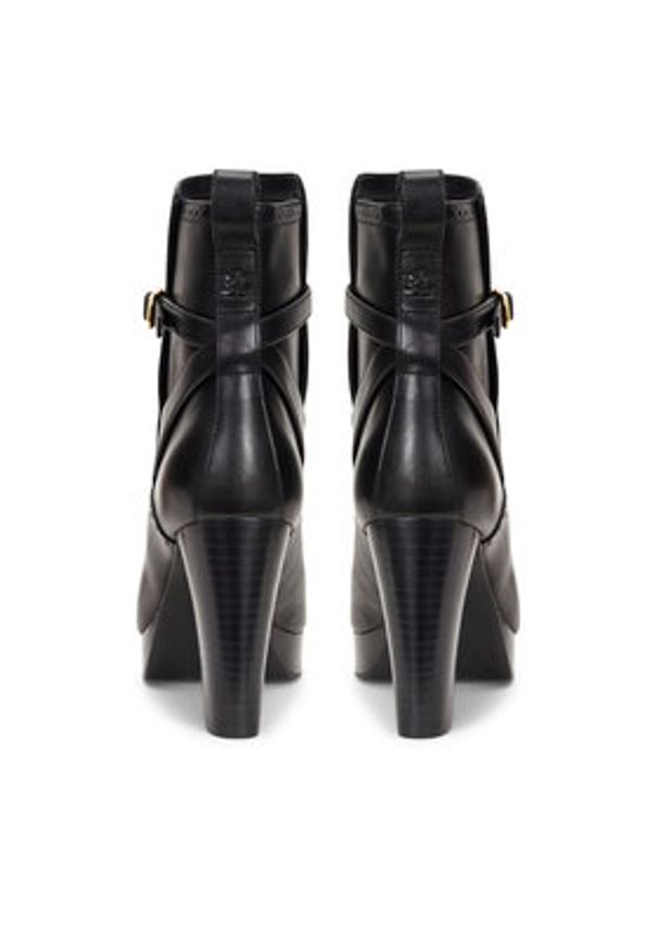 Lauren Ralph Lauren - LAUREN RALPH LAUREN Botki 802908331005 Czarny. Kolor: czarny. Materiał: skóra