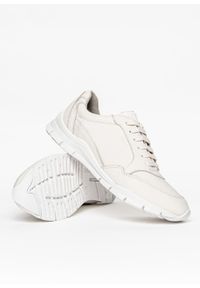 Geox - Sneakersy damskie GEOX D Sukie (D04F2A 00085 C1000). Okazja: na co dzień. Kolor: biały. Materiał: materiał, skóra, syntetyk. Szerokość cholewki: normalna #1