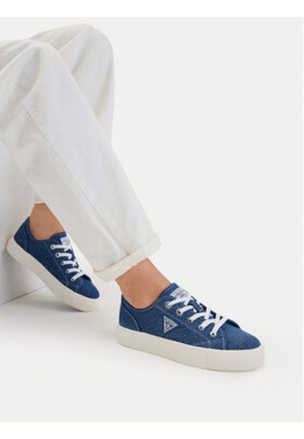 Guess Jeans Tenisówki CWBEO-GJ202505162 Niebieski. Kolor: niebieski. Materiał: materiał