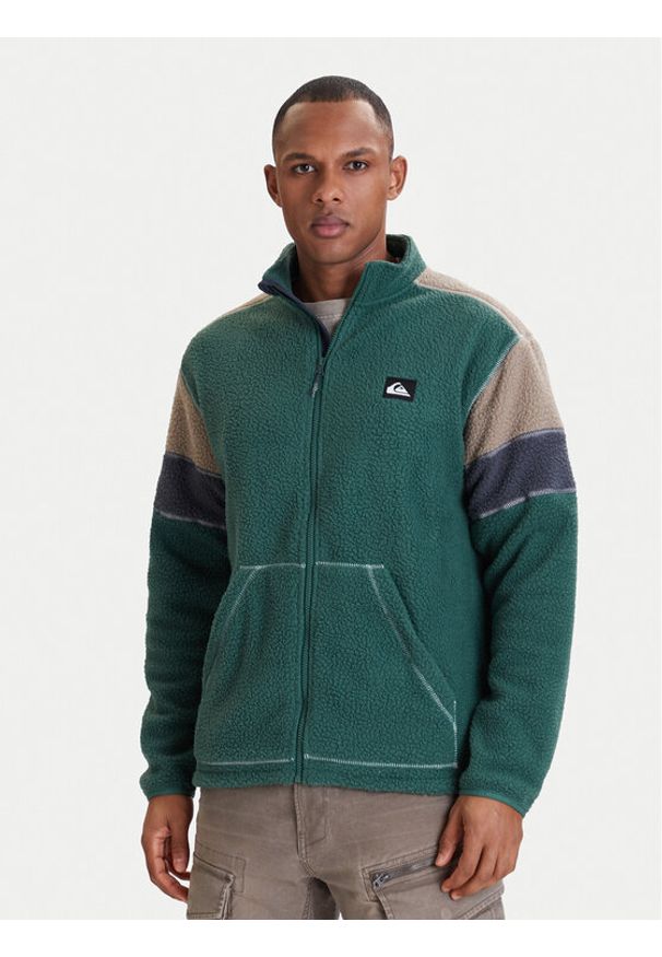 Quiksilver Polar Clean Coast Block EQYPF03065 Zielony Loose Fit. Kolor: zielony. Materiał: syntetyk