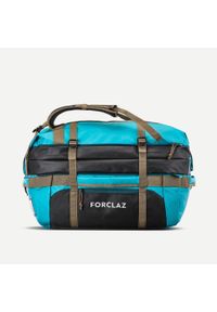 FORCLAZ - Torba trekkingowa Forclaz Duffel 500 Extend 40-60 litrów. Kolor: niebieski, wielokolorowy, szary. Materiał: materiał, tkanina