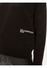 Karl Lagerfeld Jeans Bluza 245J1801 Czarny Regular Fit. Kolor: czarny. Materiał: bawełna #3