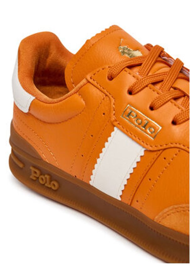 Polo Ralph Lauren Sneakersy Aera 804956688007 Pomarańczowy. Kolor: pomarańczowy. Materiał: skóra