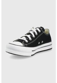 Converse tenisówki CHUCK TAYLOR kolor czarny. Nosek buta: okrągły. Zapięcie: sznurówki. Kolor: czarny. Materiał: guma #2