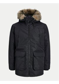 Jack & Jones - Jack&Jones Parka Construct 12258406 Czarny Regular Fit. Kolor: czarny. Materiał: syntetyk #5