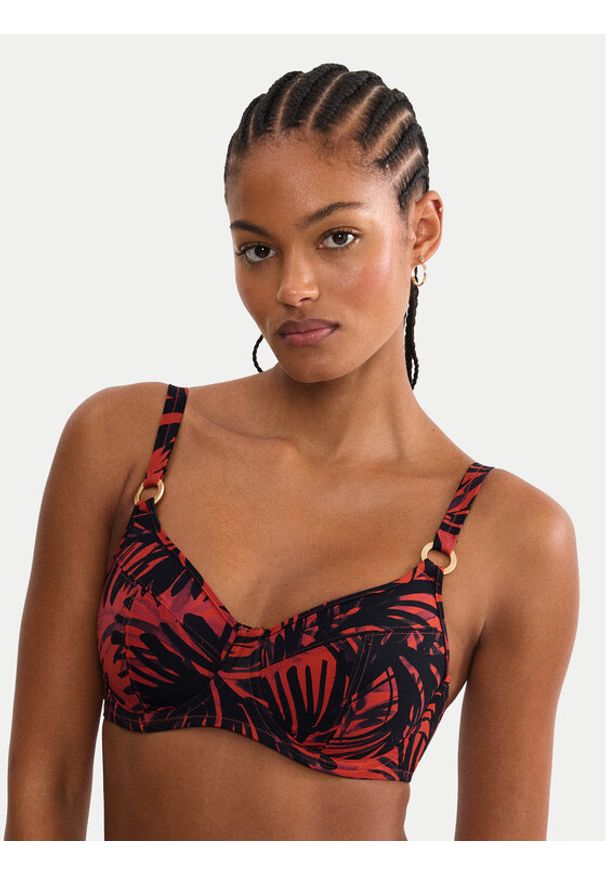 Triumph Góra od bikini Summer Palm 10226611 Brązowy. Kolor: brązowy. Materiał: syntetyk