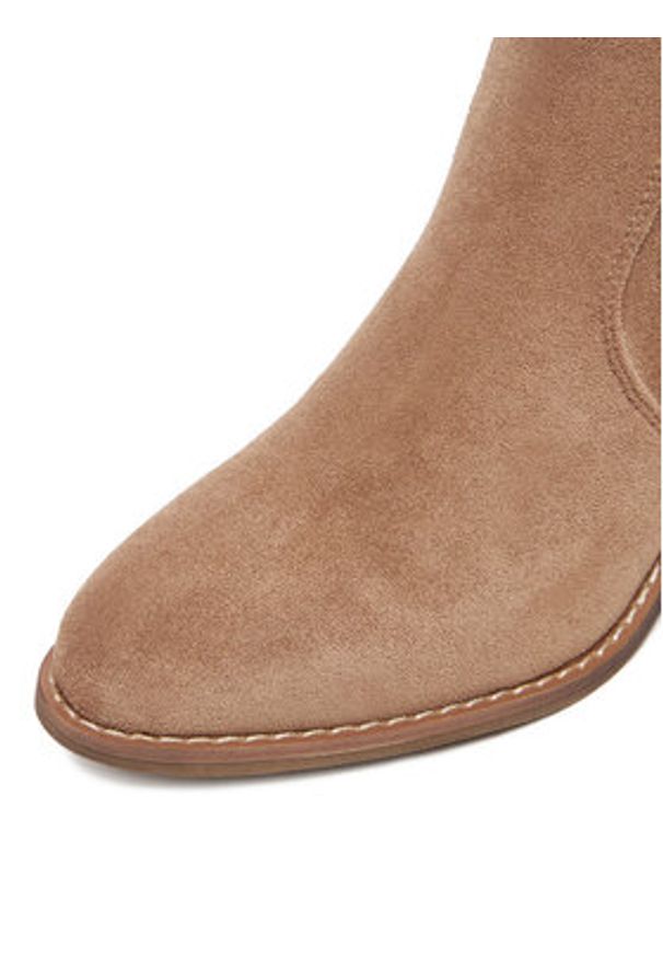 DeeZee Kozaki HX24012-1 Beżowy. Kolor: beżowy. Materiał: materiał