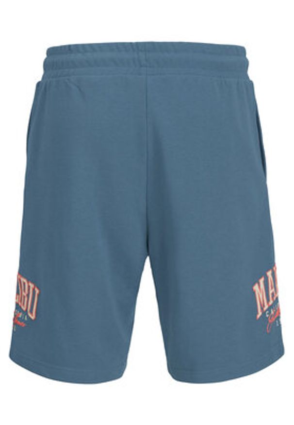 Jack & Jones Szorty sportowe Kane Detroit 12268773 Niebieski Relaxed Fit. Kolor: niebieski. Materiał: bawełna, syntetyk. Styl: sportowy