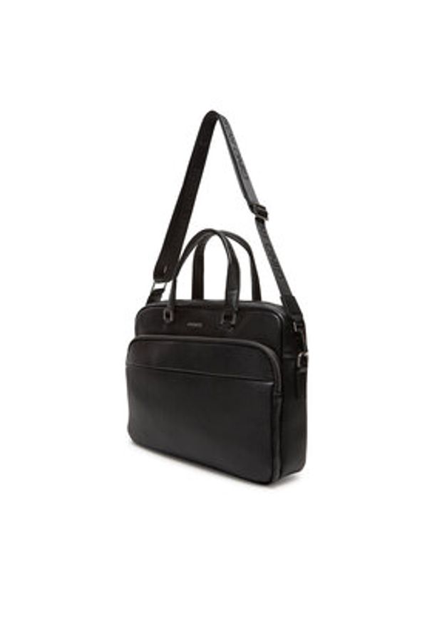 Gino Rossi Torba na laptopa C-GIN-L-004-08 Czarny. Kolor: czarny. Materiał: syntetyk, materiał