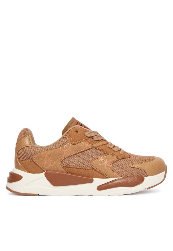 Sneakersy Guess. Kolor: brązowy