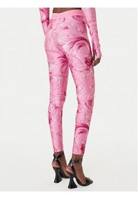 Versace Jeans Couture Legginsy 80HAC101 JS532 Różowy Slim Fit. Kolor: różowy. Materiał: syntetyk #5