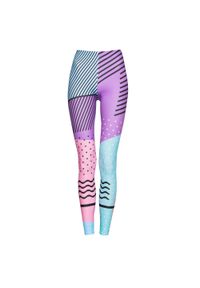 Legginsy sportowe damskie DEEP TRIP Hey. Kolor: wielokolorowy. Sport: joga i pilates