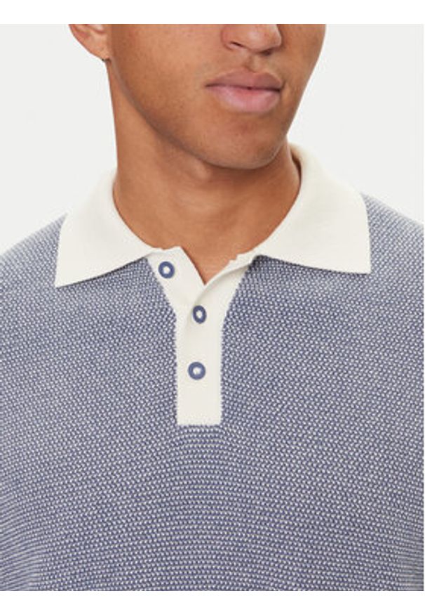 United Colors of Benetton - United Colors Of Benetton Polo 10C1K301N Granatowy Regular Fit. Typ kołnierza: polo. Kolor: niebieski. Materiał: bawełna