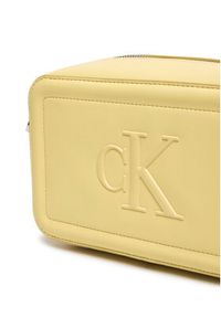 Calvin Klein Torebka Bold Ck Camera Bag LV04F3220G Beżowy. Kolor: beżowy. Materiał: skórzane #2
