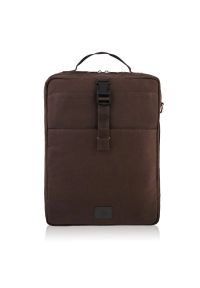 Plecak na laptopa PAOLO PERUZZI T-93-BR brązowy. Kolor: brązowy. Materiał: materiał #1