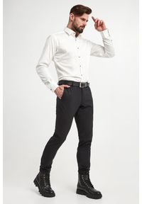 Karl Lagerfeld - Spodnie męskie wełniane KARL LAGERFELD. Materiał: wełna