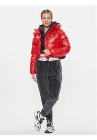 Tommy Jeans Kurtka puchowa Alaska DW0DW16572 Czerwony Regular Fit. Kolor: czerwony. Materiał: puch, syntetyk